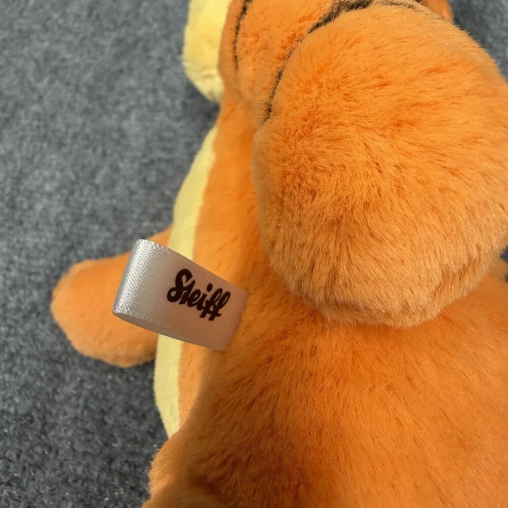 Disney Originals Steiff Tigger Winnie The Pooh Plush Stuffed Animal Orange